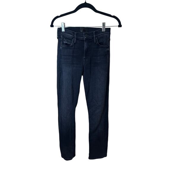 Mother Sz 25 The Mid Rise Ankle Dazzler in Deep End Black Women’s Jeans Nice! - Picture 2 of 8